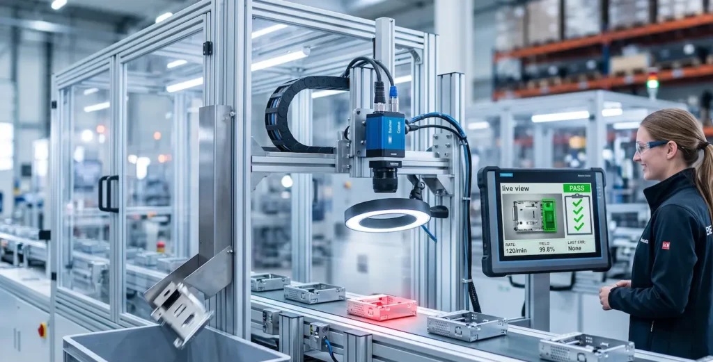 Como Reduzir Retrabalho com Visão Artificial Industrial